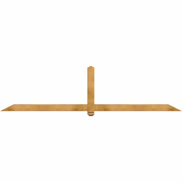 Ekena Millwork Eugene Rough Sawn Timber Gable Bracket, Western Red Cedar, 108"W x 27"H x 4"D x 4"F, 6/12 Pitch GBW108X27X0404EUG00RWR - main